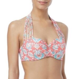 Coco Reef Coral Multiway Bra Sized Bikini Top with Underwire Size 36/38C